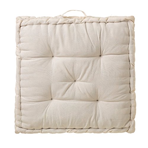 Lola Home, Cojín de 60x60 Moderno Blanco de algodón/poliéster para salón Fantasy - LOLAhome