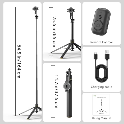 Image of Acer Gadget Magnetic Tripod for iPhone - 70.8 inch Magnetic Phone Tripod with Auto Open Magnetic Phone Mount Bluetooth Remote Adjustable Height for Vlogging YouTube TikTok Video Recording