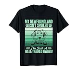 Mi Terranova no está mimado divertido perro de Terranova Camiseta