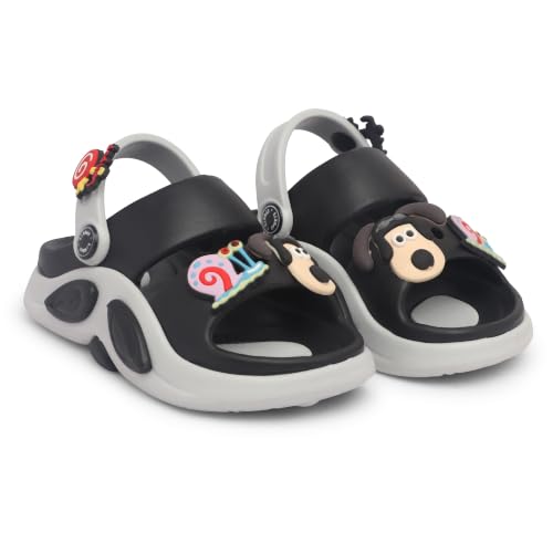 Image of Kids Cartoon Character Sports Sandals Lightweight Soft Sole Slip-On Sandals with Adjustable Back Strap for Boys & Girls
