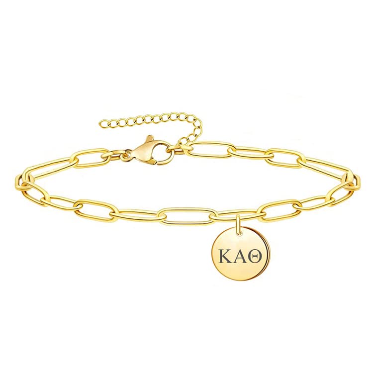 Kappa Alpha Theta Bracelet Sorority Paper Clip Bracelet