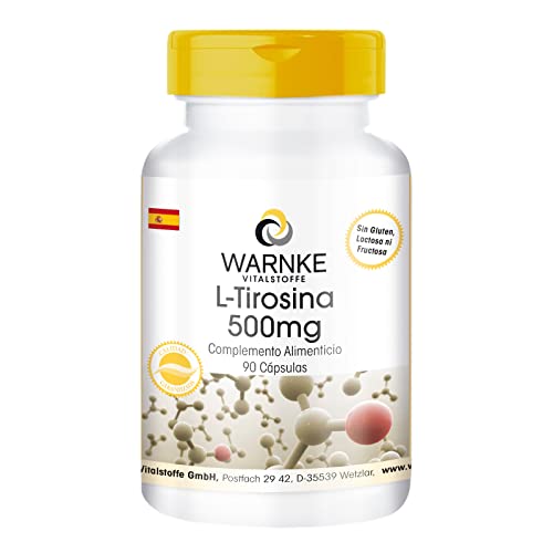 L-Tirosina – Aminoácido – 90 cápsulas | Warnke Vitalstoffe - Calidad de farmacia alemana
