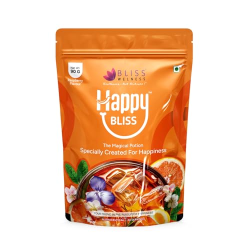 Image of Bliss Welness Happy Bliss : Happiness, Anxiety & Stress Relief Supplement | Natural Support for Calm, Mood, Anti Nervousness & Happy Hormones | Supports Balance of Cortisol, Dopamine, Endorphin, Serotonin & Oxytocin | Magnesium, KSM 66 Ashwagandha : 30 Servings