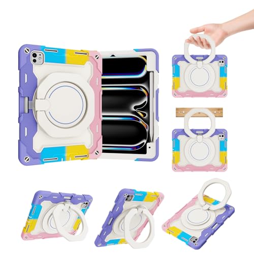 Funda iPad Pro 11 M5 M4 contra caídas accidentales y soporte 360