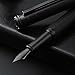 Hongdian Black Forest Fountain Pen Medium Nib Classic Design with Converter and Metal Pen Case Set
