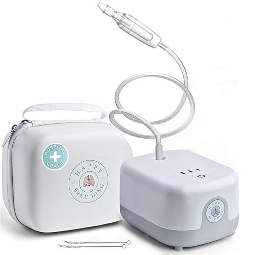 Image of Hospital Grade Nasal Aspirator For Baby – Electric Nose Sucker for Baby & Toddler with 3-Level Suction, Portable & Rechargeable Mucus Removal for Breathing Relief, Cordless Booger Sucker & Snot Sucker