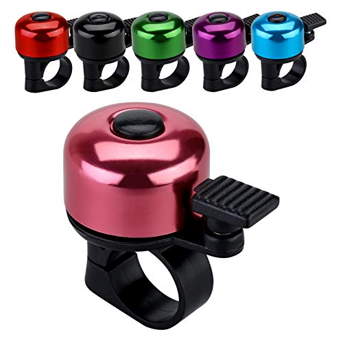 JFmall Bike Bell Bicycle Bell with Loud Crisp Clear Sound Road and Mountain Bike Bell Adults Kids(8 colors)