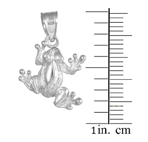 Claddagh Gold 925 Sterling Silver Frog Charm Pendant2