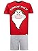Disney Pijama para Hombre Gruñón Grumpy Rojo Size Large