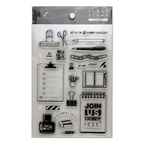 クリアスタンプ 手帳 スタンプ 和気文具オリジナル クリアスタンプ 1シート入 (ステーショナリー)