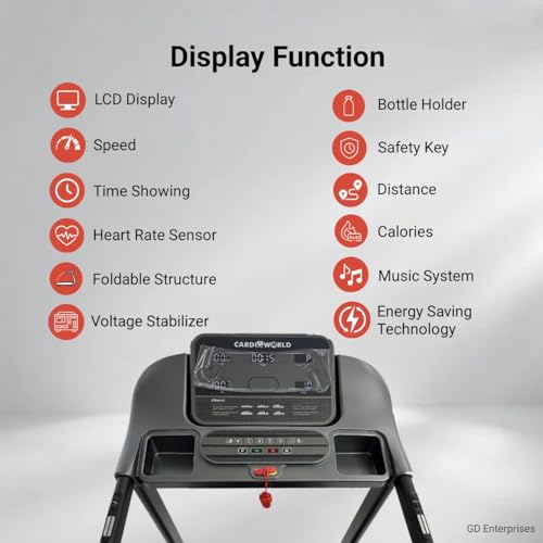 Image of CW Trendz AI 3HP DC Motor Treadmill with 14 km /h Speed, Manual Incline, Bluetooth, LED Display, Foldable Design, 120kg Capacity - Ideal for Home Workout