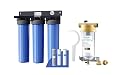 Waterdrop 3-Stage Reduce Iron&Manganese Whole House Water Filter System and Spin Down Sediment Filter