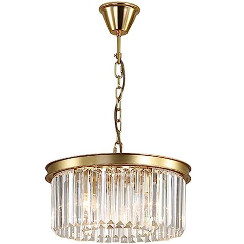 Lustre en cristal moderne or grand plafonnier chic de luxe pour salon