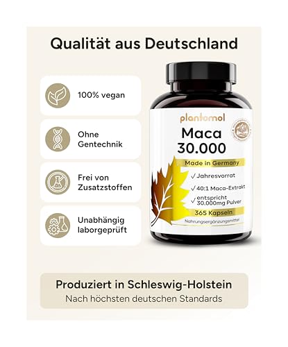 30.000mg MACA kapseln hochdosiert - 750mg Maca-Extrakt - plantomol® – Ansicht 7