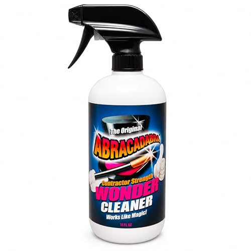 Abracadabra® Contractor Strength Wonder Cleaner - As Seen on TV - 16 fl oz - Gunk & Build up Remover - Removes Tar, Adhesives, Gum, Stickers, Sap, Oils & More on Most Surfaces - Better Stronger Faster
