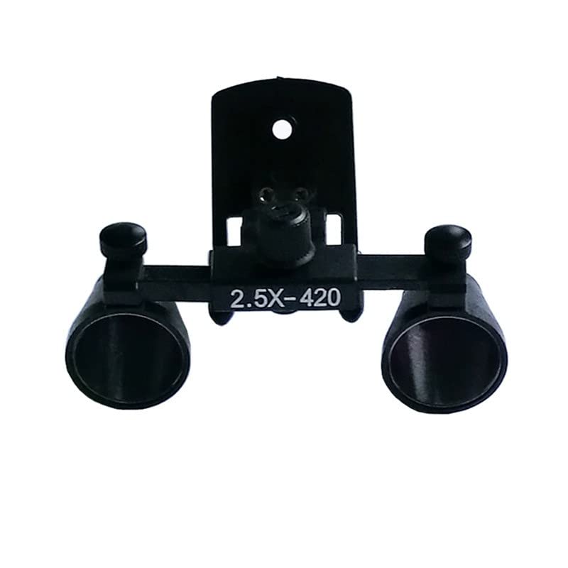 Clip dentale Lente d'ingrandimento Clip Lente d'ingrandimento 2.5X Lente d'ingrandimento portatile in vetro ottico per chirurgia orale