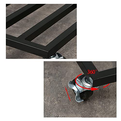 Plataforma rodante resistente de alta capacidad con ruedas de nailon duraderas 5
