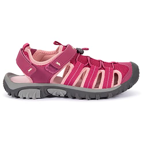 Trespass Childrens/Kids Nantucket Active Closed Toe Beach Sandals (4 Youth US) (Heather Rose)