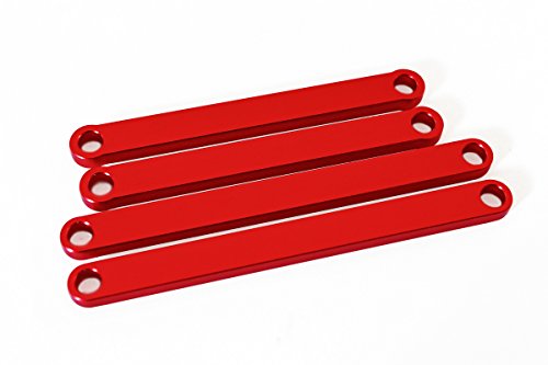 Luxury RC Red Aluminum Camber Arms for Rustler 2WD and Stampede 2WD