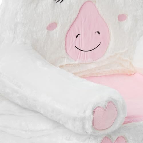 Image of Amazon Basics Children's Plush Toddler Chair for Bedroom, Easy to Clean, Unicorn, Medium, Multicolor