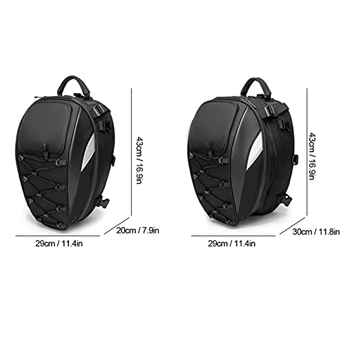 Mochila de cola de motocicleta Bolsa de asiento