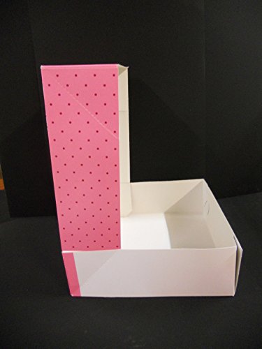 5 Tortenkarton einteilig, Pappe eckig 32 cm x 32 cm x 11 cm pink Cover
