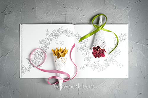 Assembled Confetti Toss Cones, Set Of 100 Small Cones For Confetti, Lavender, Rice 5,5'' (100) #TOP1