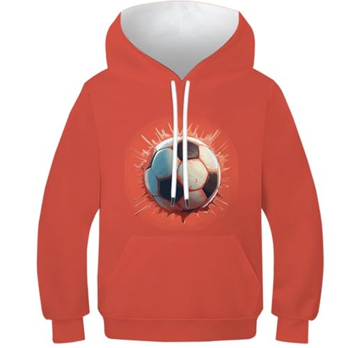 Pull à capuche football pour ado de 13 à 15 ans
