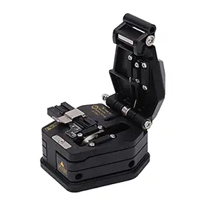 Adium Opitcal Fiber Cleaver, Tungsten Carbide Blade Stainless Steel Plastic High Accuracy Optic Fibre Cutter for Hot Melting