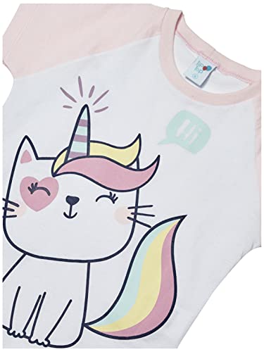 Pijama Curto, Tip Top, Meninas, Rosa, 6