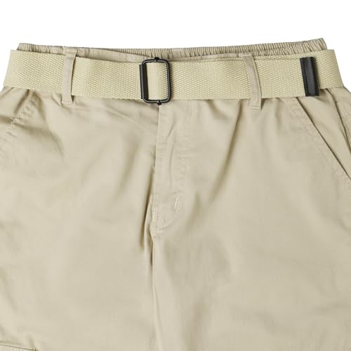 Image of CAVIO Boys Cotton Solid Cargo Pants