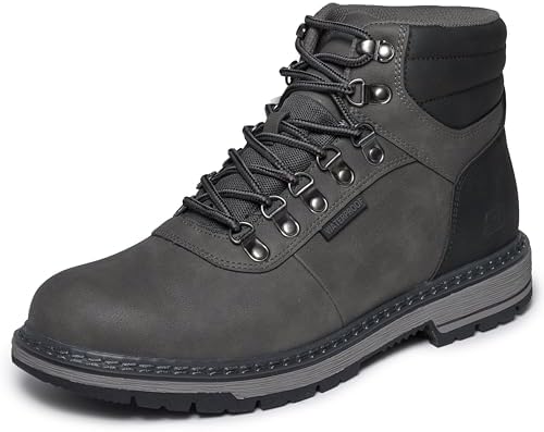 Skechers USA Corado-Jaxx - Botas de moda para hombre, Carbón