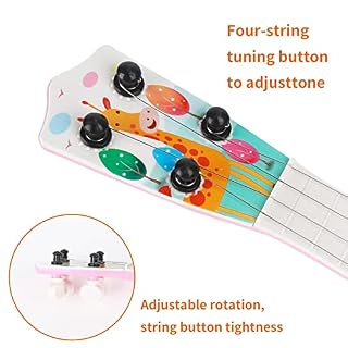 Jouet de Guitare Ukulélé pour Enfants avec 4 Cordes Réglables et Médiator Guitare Ukulélé Musicale Instrument de Musique… - Les Beatles, Paul McCartney, John Lennon, RIngo Starr, George Harrison Jouet de Guitare Ukulélé pour Enfants avec 4 Cordes Réglables et Médiator Guitare Ukulélé Musicale Instrument de Musique… – Image 5