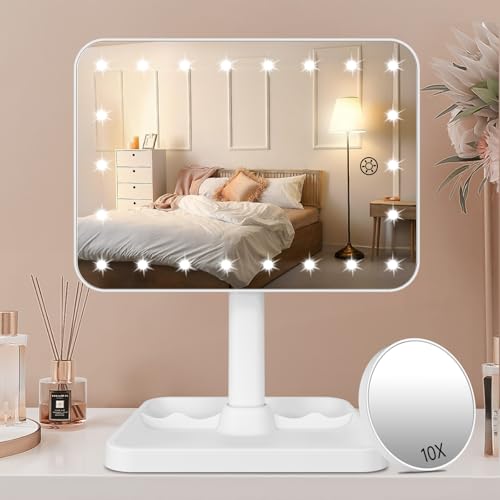 FASCINATE Rechargeable Vanity Mirror L1C_White