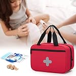 Empty First Aid Kits Case, Portable Emergency Kit Organizer, Red - Image 6