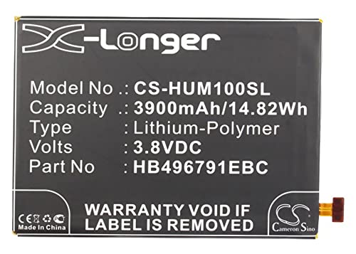 Cameron Sino Batterie pour Ascend Mate, Ascend Mate 2, Ascend Mate II, MT1-T00, MT1-U0, MT1-U06, MT2-C00, MT2-L02, MT2-L03, MT2-L05, MT2-U071 PN : HB496791EBC...