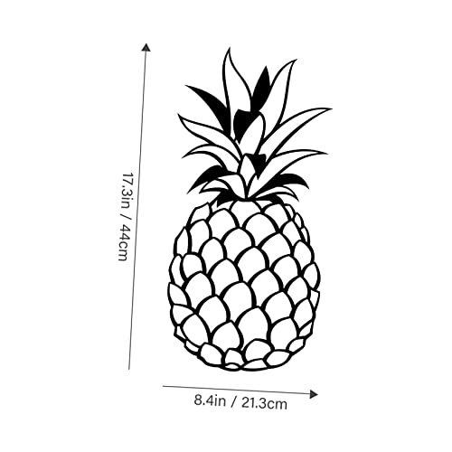 Yardwe 5Pcs Pineapple Wall Decoration Ornaments For Pictures Decoraciones Para Salas De Casa Ornament Crafts Pineapple Wall Sculpture Wrought Iron Pineapple Living Room Wall Art Line #TOP6