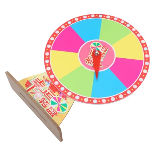 NAMOARLY Rotatable Prize Wheel Desktop Raffle Wheel with Color Slots for Party Games Carnival Activities and Trade Shows Fun Game Prize Wheel Prop