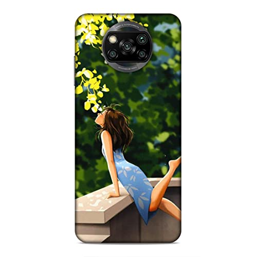 Image of Printed Mobile Back Hard Case Cover for Xiaomi Poco X3 | Cute Girl, Sunshine, Cute Dress, Lovely Day-2193