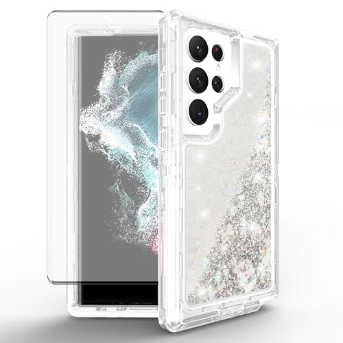 Coque antichoc Samsung S23 Ultra liquide paillettes pour éviter les fissures