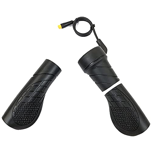 Image of Electric Bike Accessories, Wuxing Right Handle 20X Half Twist Throttle 12V 24V 36V 48V 52V 60V 72V for Ebike 3 Pin Waterproof Connector Conversion Kit Accelerator Parts
