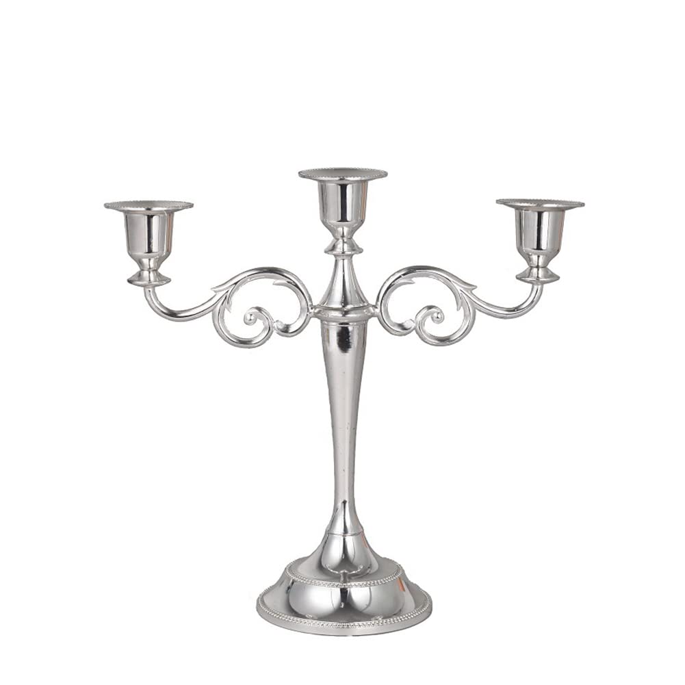 ZHOUSTOU Lot De 4 Chandeliers Noirs En Fer Vintage - Bougeoirs Pour Bougies Fines | Décoration Table Noël, Mariage, Anniversaire
