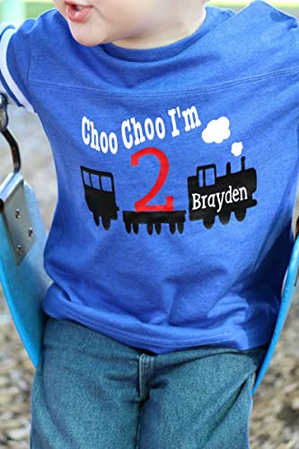 2nd Birthday Choo Choo Shirt for Toddler Boys and Girls - Adorable Train Design for Second Birthday Celebration - Soft and Durable Fabric - Available in Multiple Sizes4