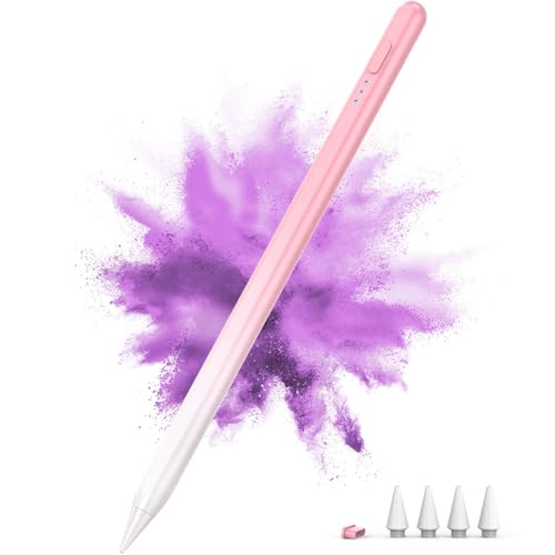 Image of DEGGE Stylus Pen for iPad 2018-2025, 15Mins Fast Charge for Apple Pencil, Palm Rejection, Compatible with iPad A16 11 /10 /9 /8 /7 /6, iPad Pro M5 /M4 /12.9 inch /11 inch, iPad mini 7 /6 /5, iPad Air M3 /M2 /5 /4 /3