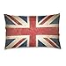 Linomo Funda de almohada de 50,8 x 66 cm, diseño vintage de la bandera del Reino Unido, Reino Unido, Reino Unido, Inglaterra, fundas de almohada decorativas para sofá, cama, hogar