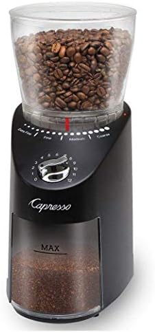 Capresso Infinity Plus Black Conical Burr Grinder