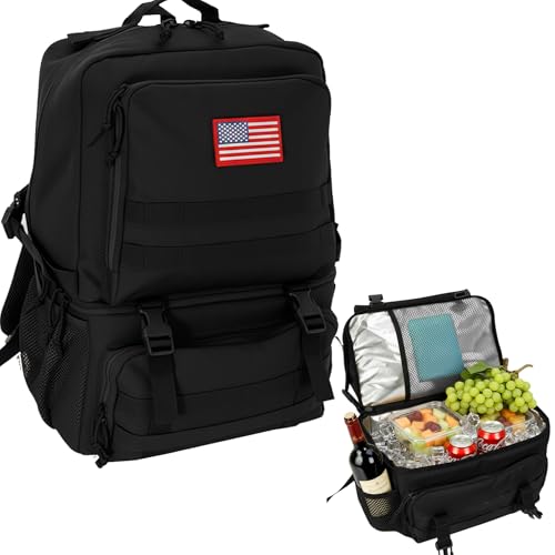 WKPGB Tactical Cooler Backpack 41L with Laptop Compartment