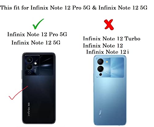 Image of COVERBLACK Rubber Silicone Back Cover for Infinix Note 12 5G - Transparent