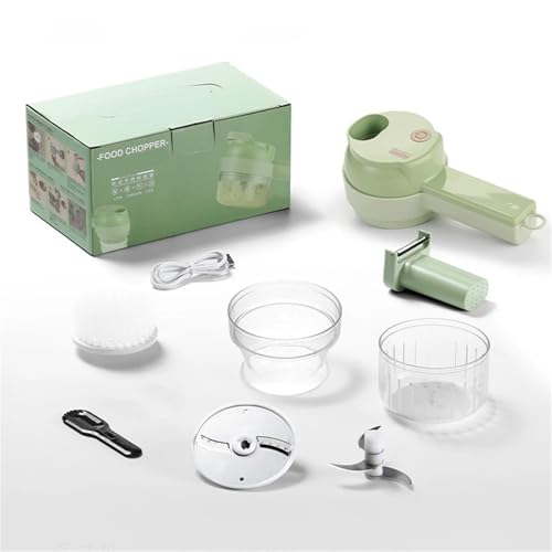 Procesador eléctrico de verduras 4 en 1 cortador inalámbrico miniatura 2