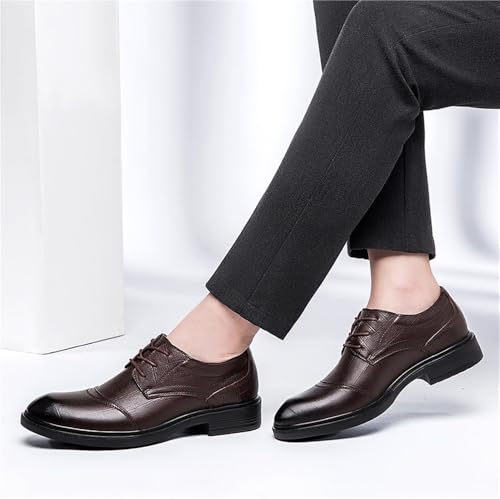 Mens Autumn Business Dress Shoes British Style Leather Formal Single Footwear Cross Border Exclusive Lace up2